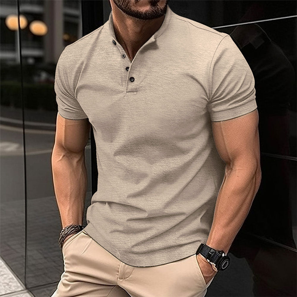 T-shirt men's button sports polo shirt